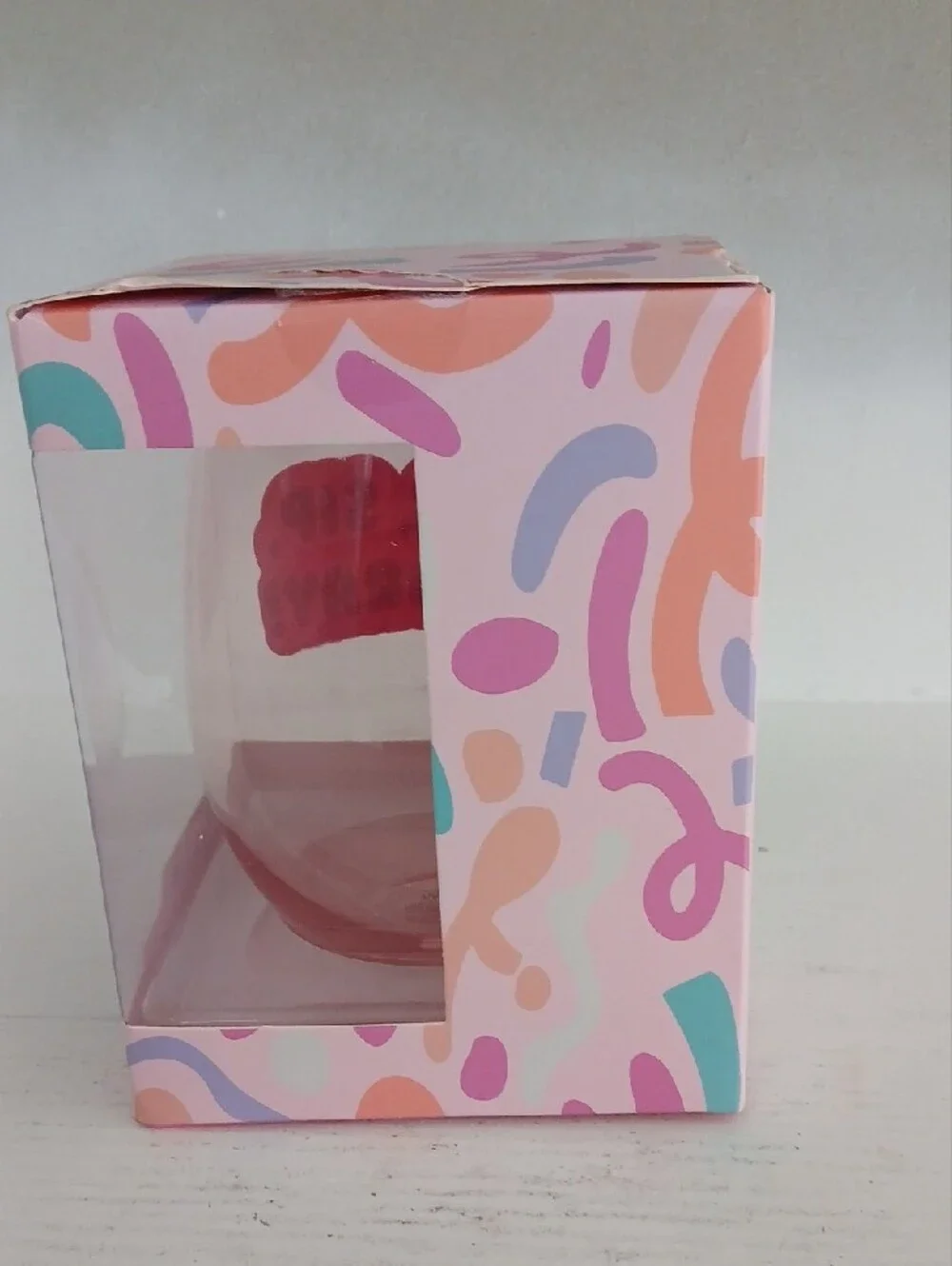 Jumbo Pink Wine Glass